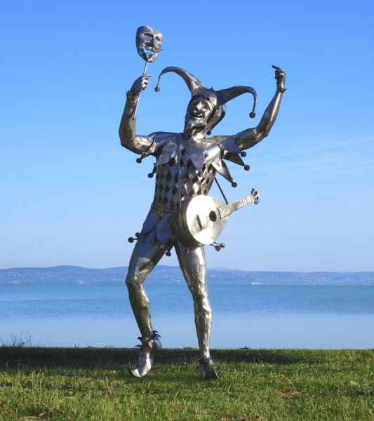 Harlequin park sculpture